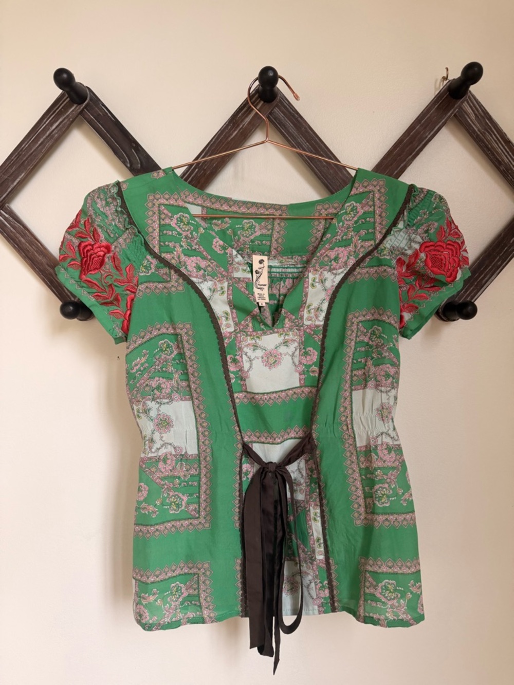 Anthropologie Floreat Silk Blouse